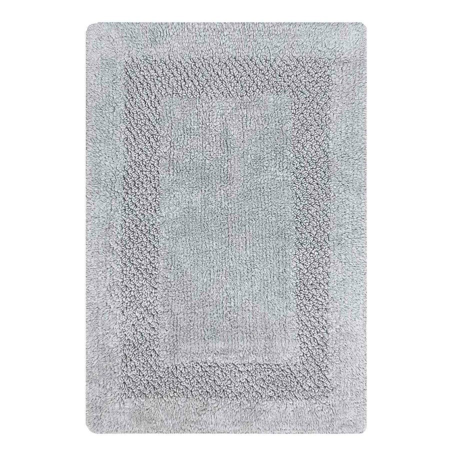 Rugs & Curtains * | Sale Grace Mitchell Grey Penny Textured Hotel Bath Rug, 20 30