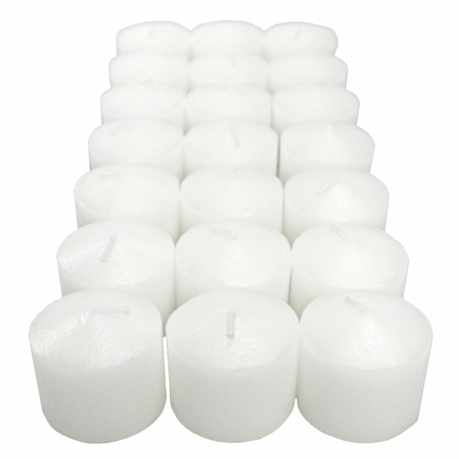 D Cor & Pillows * | Premium 21-Count White Unscented Votive Candles