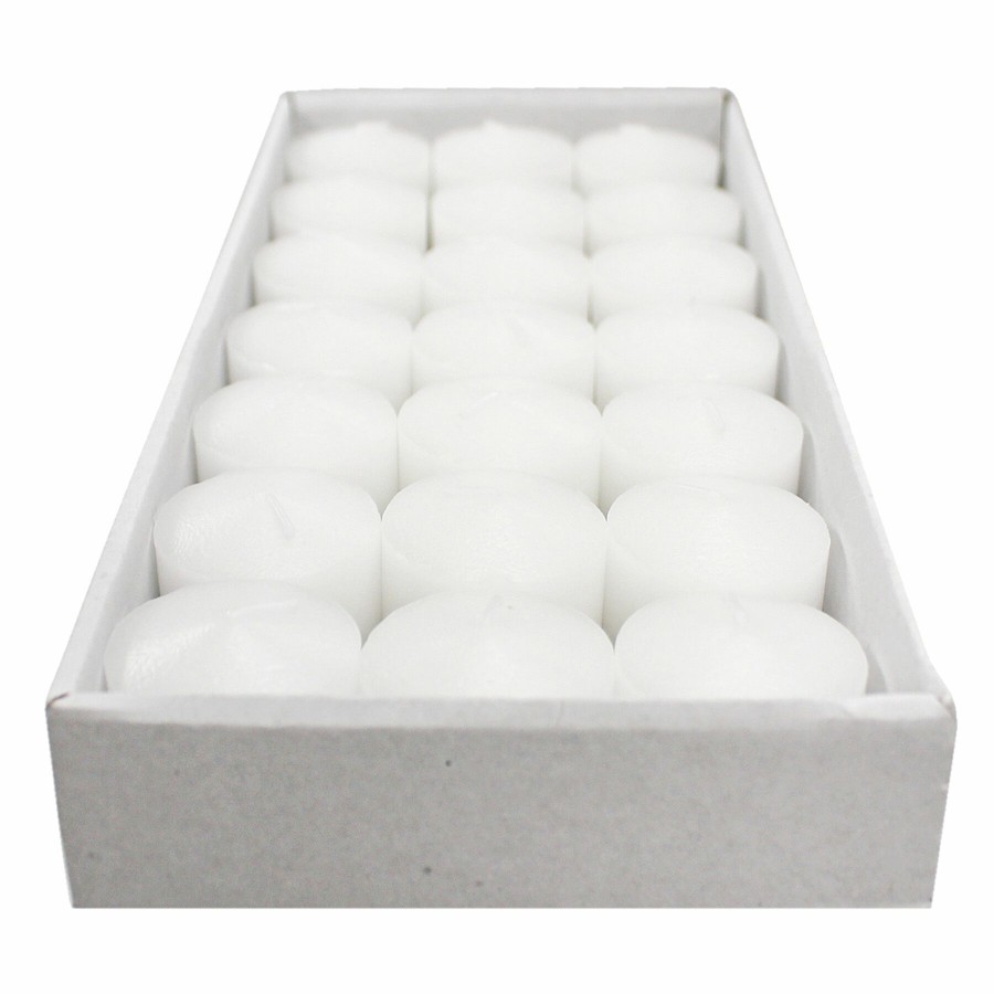 D Cor & Pillows * | Premium 21-Count White Unscented Votive Candles