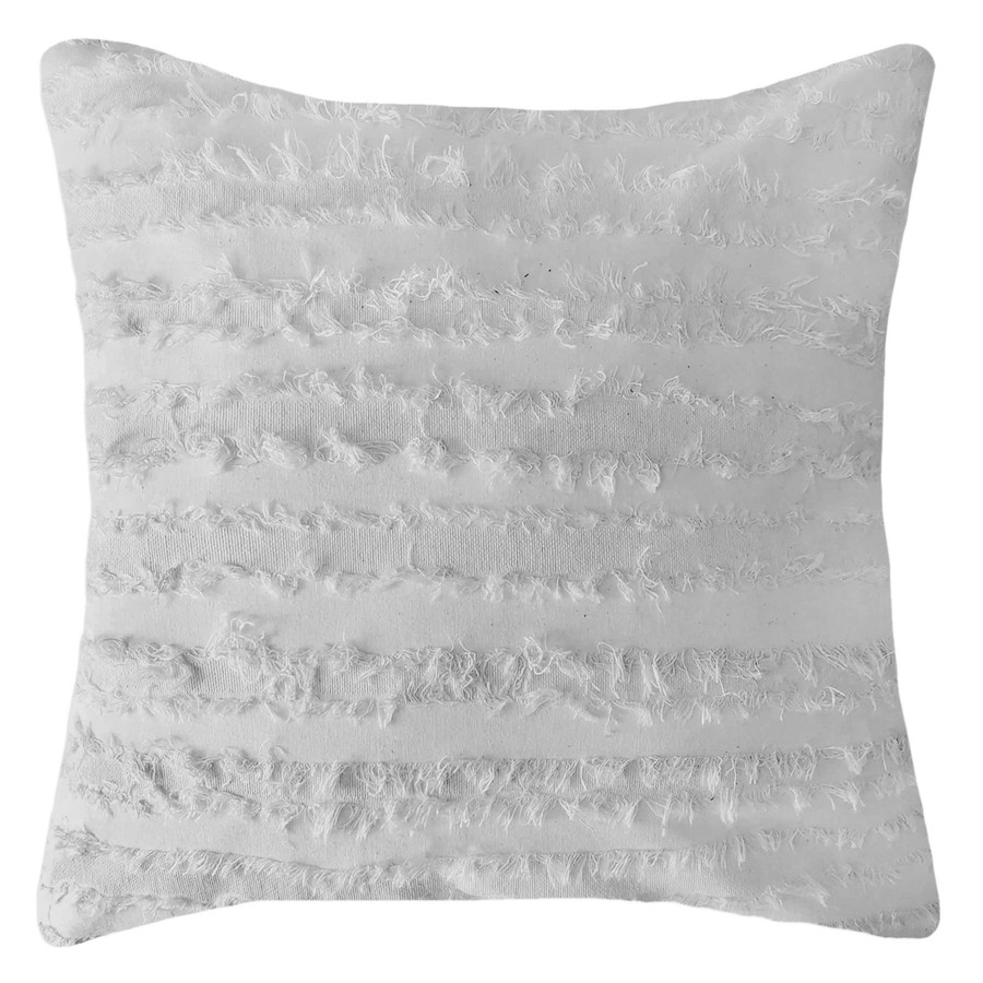 Pillows * | Original Slate Farmhouse Fringe Feather Throw Pillow, 20