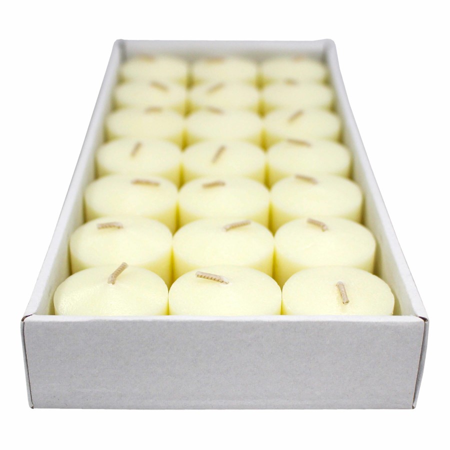 D Cor & Pillows * | Outlet Sale 21-Count Ivory Unscented Votive Candles