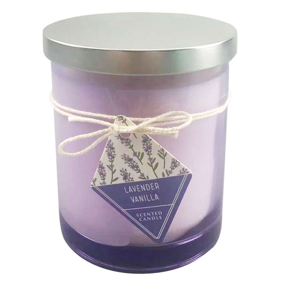 D Cor & Pillows * | Top Sellers Lavender Vanilla Scented Jar Candle, 11Oz