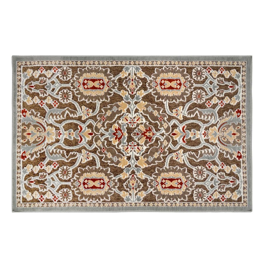 Rugs & Curtains * | Low Price Arrington Spice Red & Taupe Medallion High & Low Accent Rug, 2 4