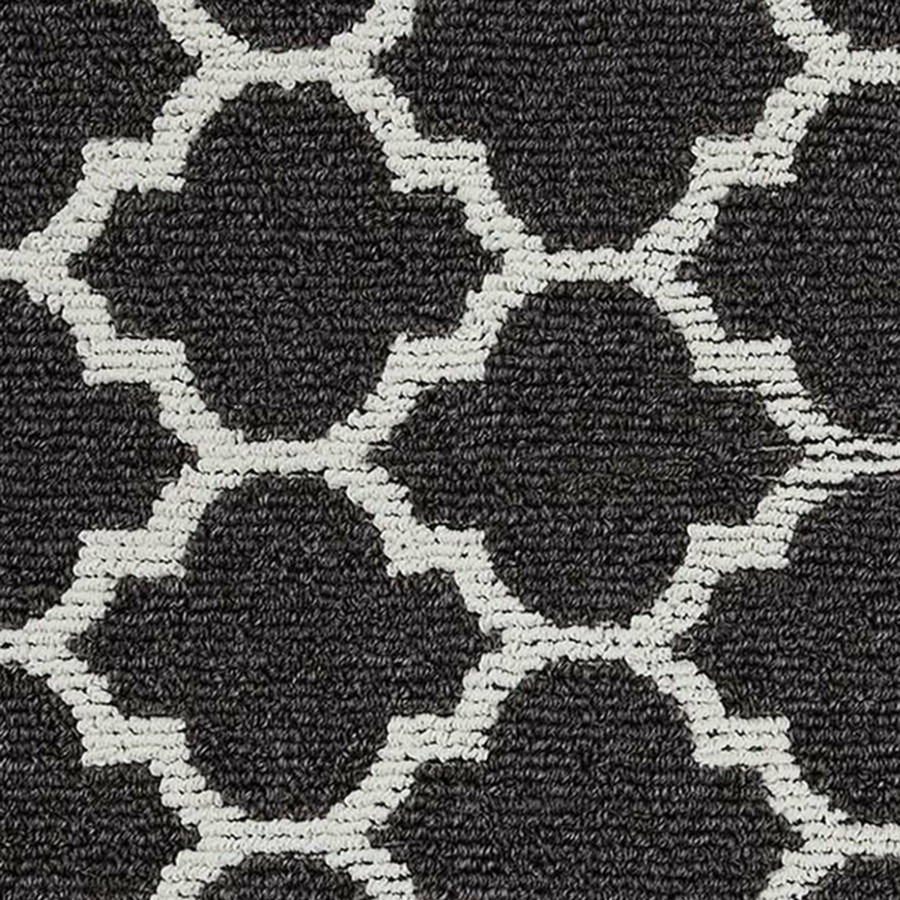 Rugs & Curtains * | Clearance Sale Grey & White Geometric Accent Rug, 20 30