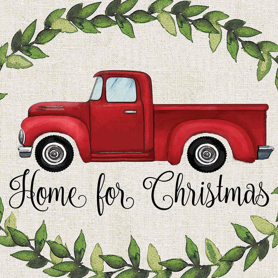 Rugs & Curtains * | Closeout Sale Home For Christmas Farm Truck Echo Mat, 17 27