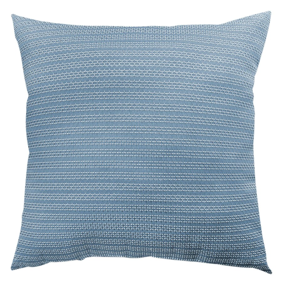 Pillows * | Outlet Sale Ty Pennington Parnell Blue Striped Throw Pillow, 18