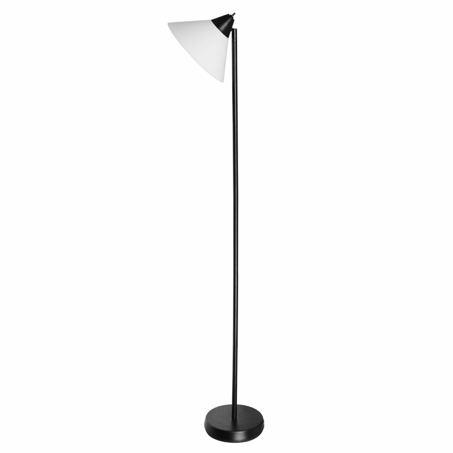 D Cor & Pillows * | Exquisite Gifts Black Metal Swivel Floor Lamp, 60