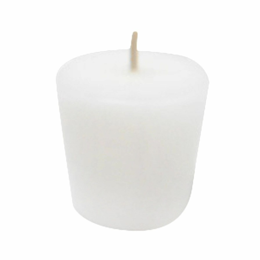 D Cor & Pillows * | Reliable Quality 4-Pack White Unscented Overdip Votive Candles