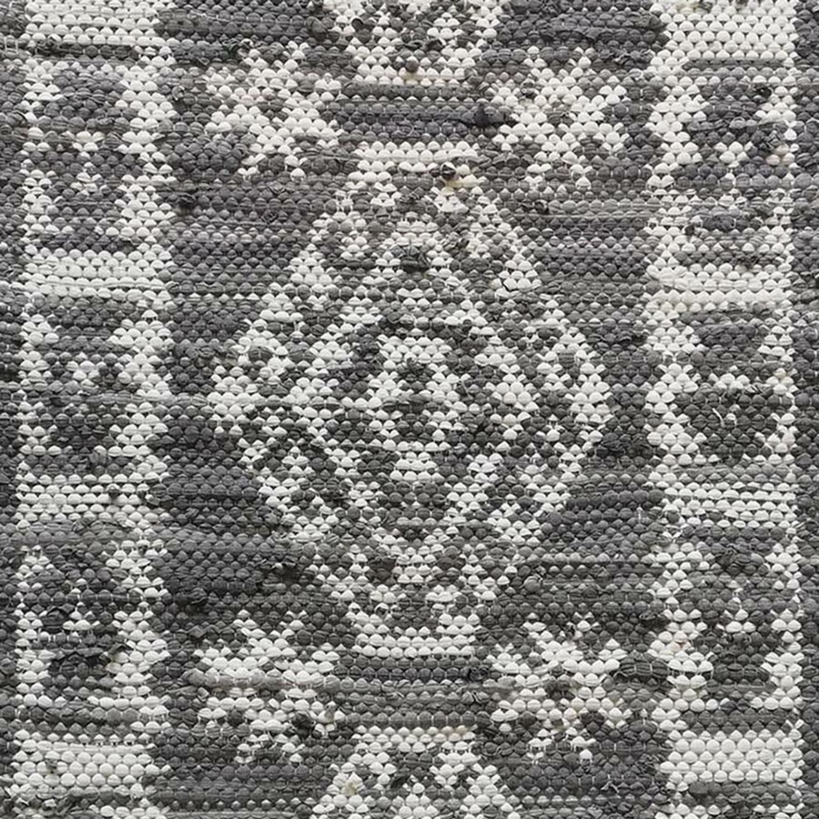 Rugs & Curtains * | Attractive Boho Grey Tribal Chindi Accent Rug, 2 4