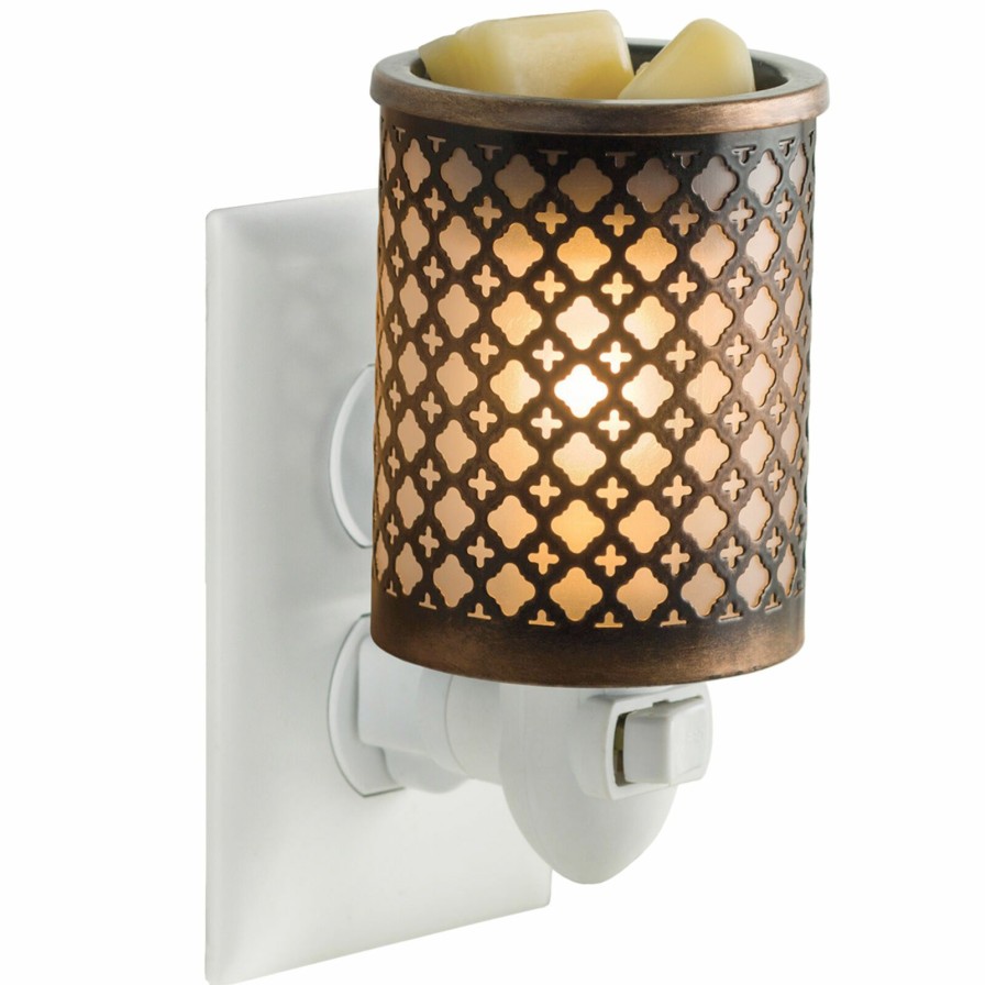 D Cor & Pillows * | Attractive Moroccan Metal Plugin Wax Warmer