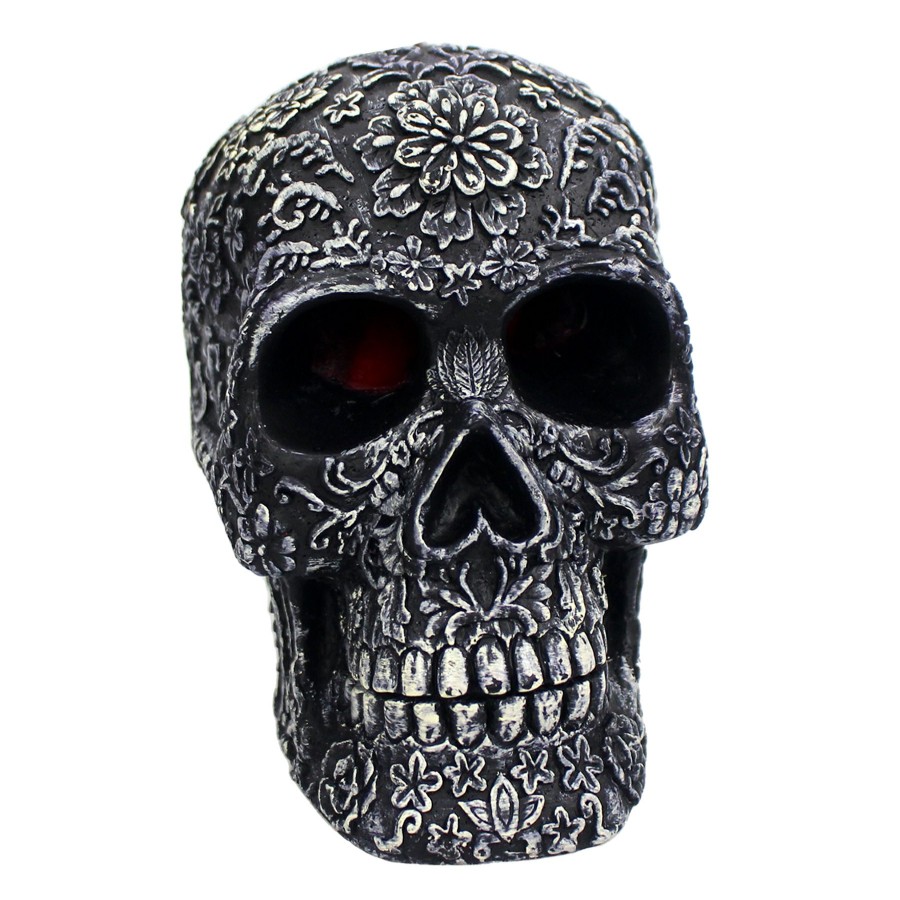 D Cor & Pillows * | Discount Sale Bleeding Eyes Halloween Skull Candle, 4