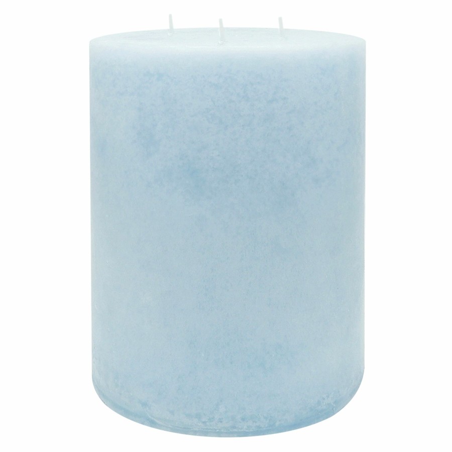 D Cor & Pillows * | Closeout Sale Coastal Jasmine 6X8 Solid Pillar Candle