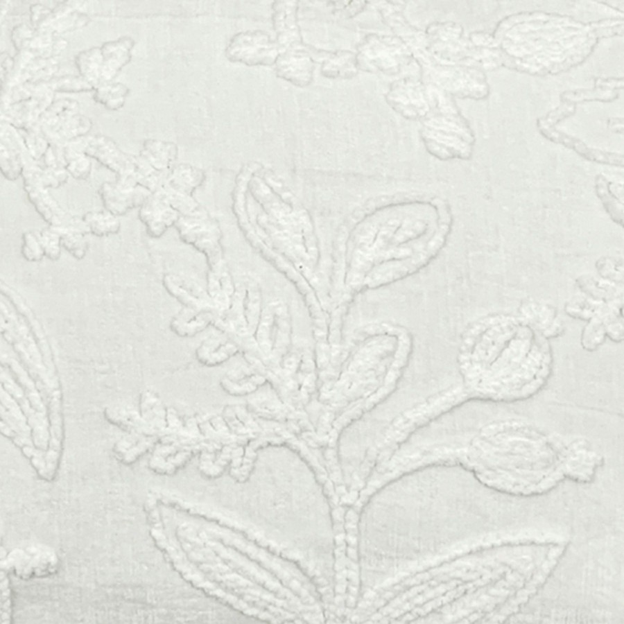 Pillows * | Discount Sale Grace Mitchell White Lily Garden Embroidered Throw Pillow, 14 20