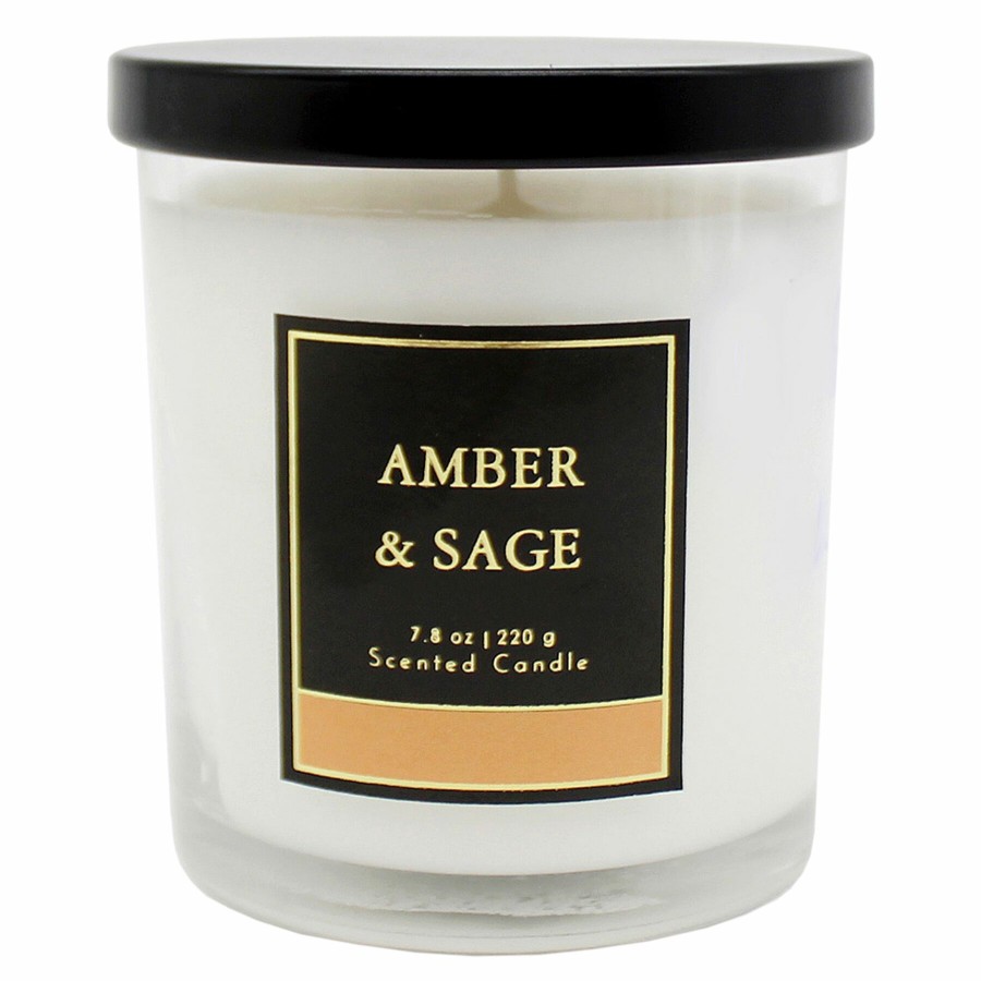 D Cor & Pillows * | Original Amber Sage Scented Jar Candle, 7.8Oz