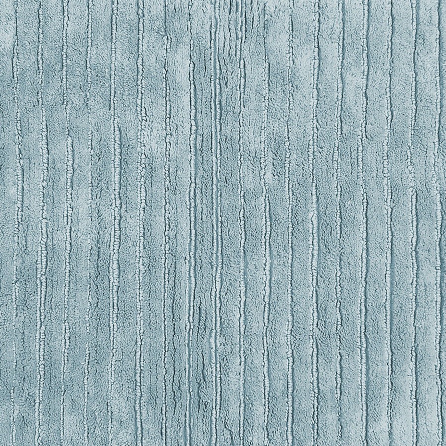 Rugs & Curtains * | Clearance Sale Laila Ali Solid Light Blue Pinstripe Bath Rug, 20 30