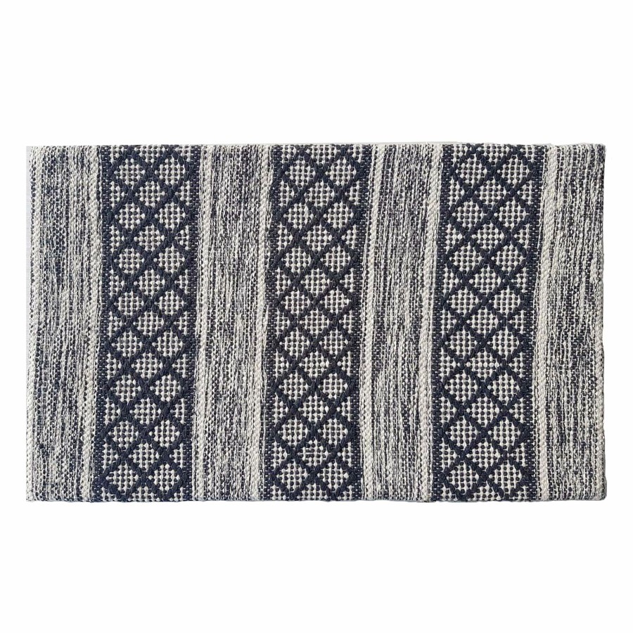 Rugs & Curtains * | Flash Sale Heritage Black & Ivory Tribal Kitchen Mat, 18 30