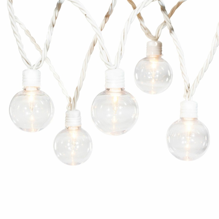 D Cor & Pillows * | Bargain Sale 40-Count G40 Globe String Light Set, White Wire