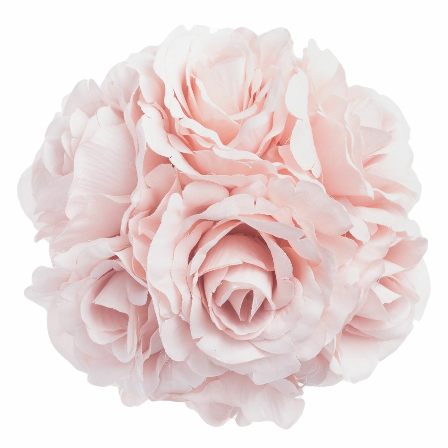 D Cor & Pillows * | Top Sellers Faux Rose Kissing Ball