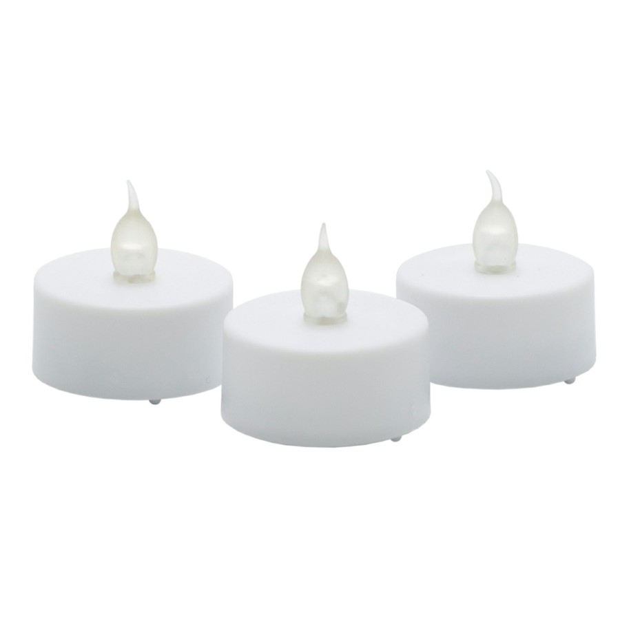 D Cor & Pillows * | Low Price 3Pk White Led Tealight