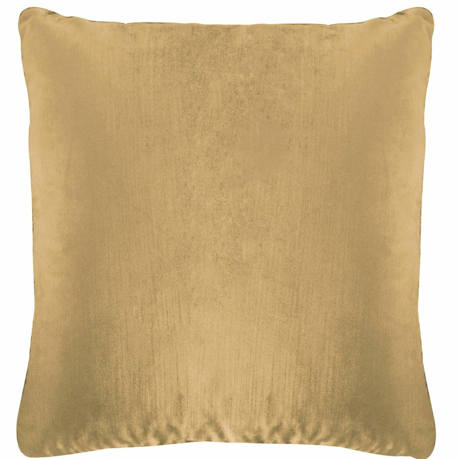 Pillows * | Exclusive Design Gillmore Taupe Velvet Throw Pillow, 18