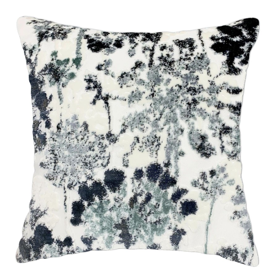 Pillows * | Discount Sale Indigo & Aqua Dandelion Throw Pillow, 18