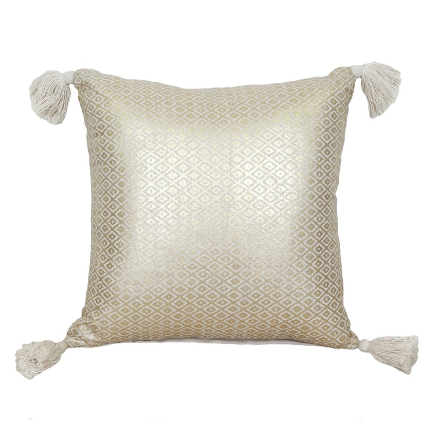 Pillows * | Top Sellers Tracey Boyd Gold Foil Print Throw Pillow, 18