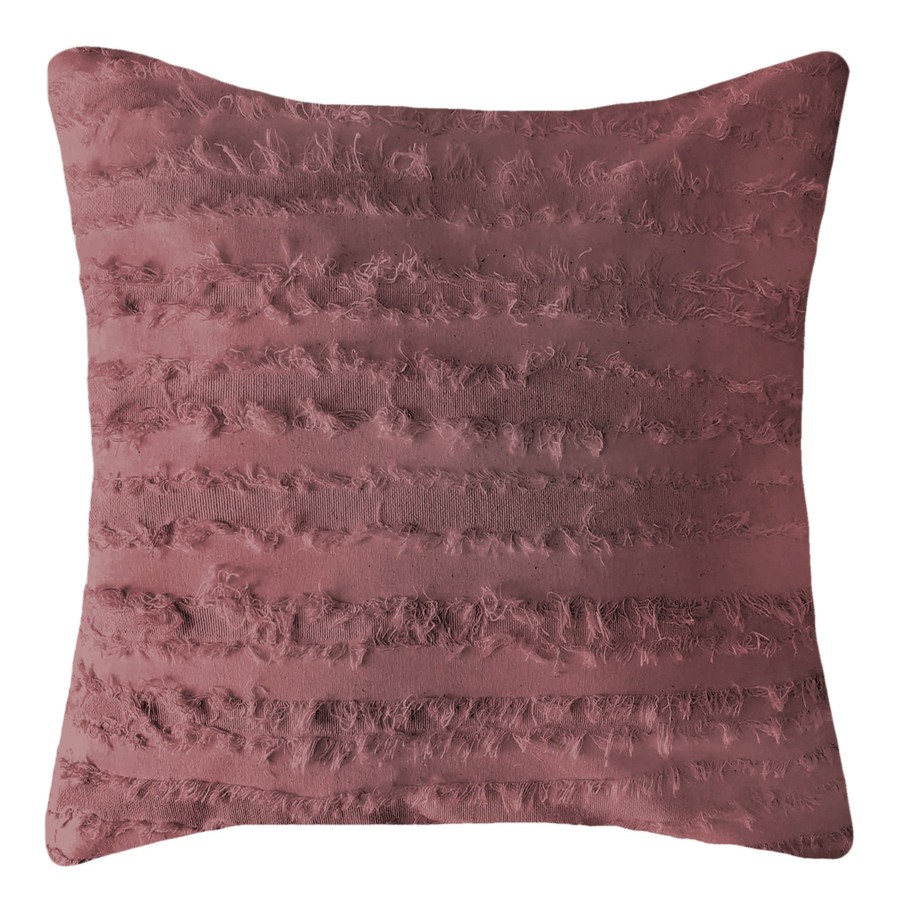 Pillows * | Discount Sale Raisin Farmhouse Fringe Feather Throw Pillow, 20