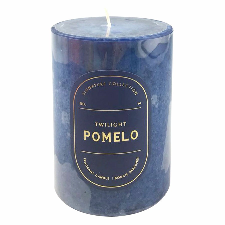 D Cor & Pillows * | Exclusive 3X4 Twilight Pomelo Scented Pillar Candle