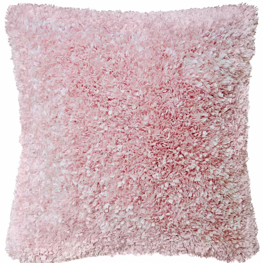 Pillows * | Clearance Sale Moove Blush Pink Shag Throw Pillow, 24