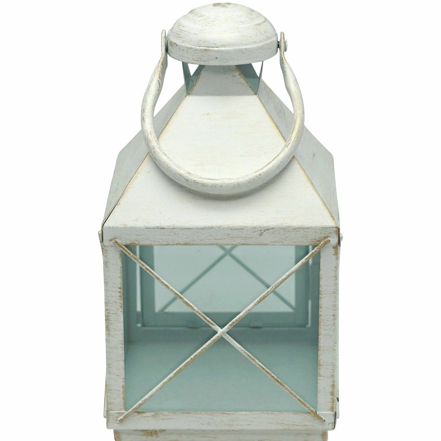 D Cor & Pillows * | Exclusive White Metal Lantern, 11