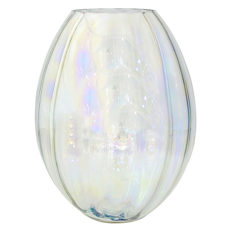 D Cor & Pillows * | Sale Laila Ali Iridescent Glass Vase, 10