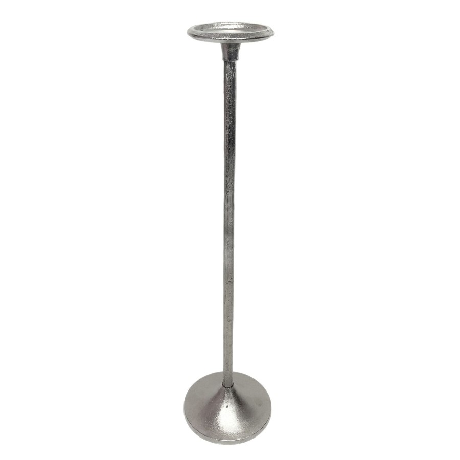 D Cor & Pillows * | Exclusive Silver Pillar Candle Holder, 30