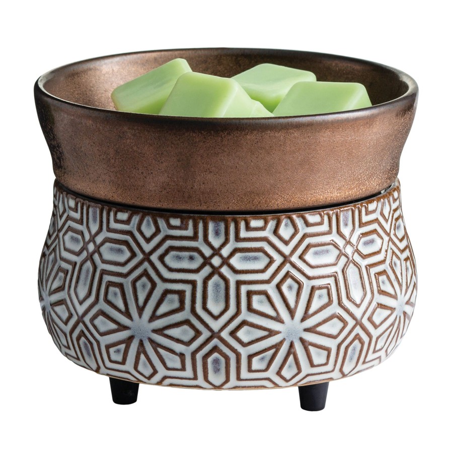 D Cor & Pillows * | Exclusive Bronze Geometric Wax Warmer