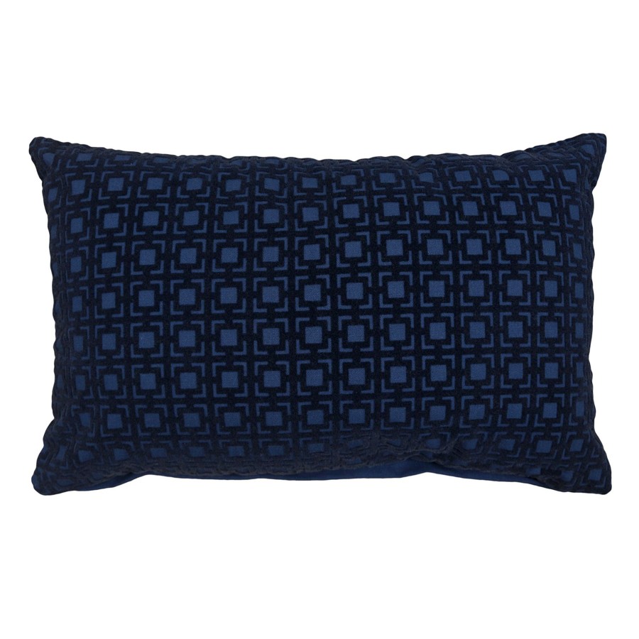 Pillows * | Exclusive Laila Ali Blue Printed Throw Pillow, 12 20