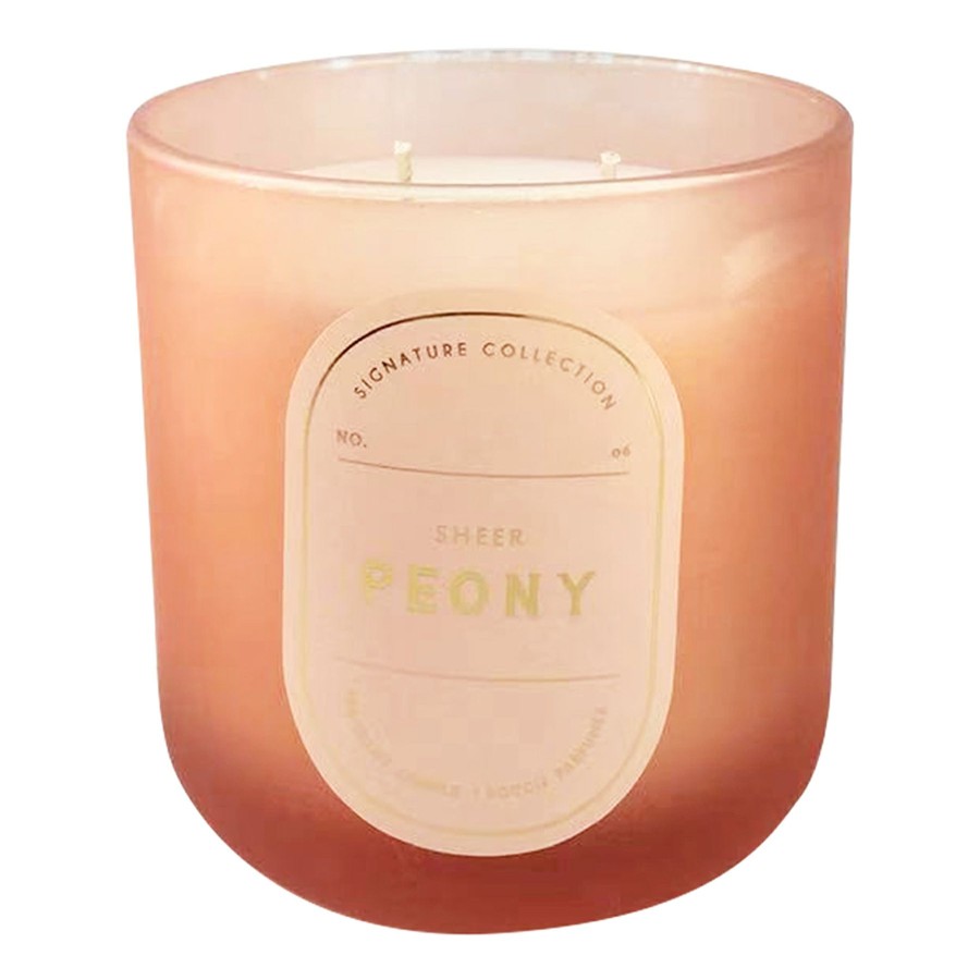 D Cor & Pillows * | Top Sellers 2-Wick Sheer Peony Scented Jar Candle, 12.5Oz