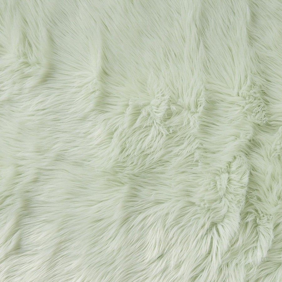 Rugs & Curtains * | Premium Aspen Mint Faux Fur Accent Rug, 2 3