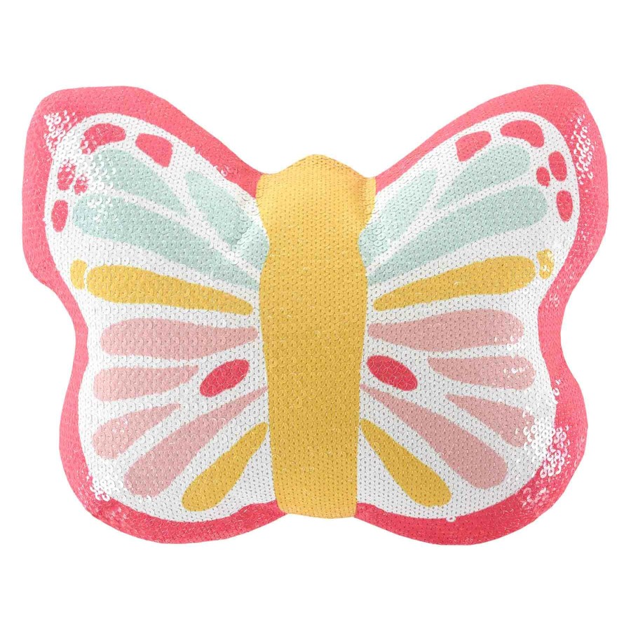 Pillows * | Low Price Pretty Butterfly Plush Throw Pillow