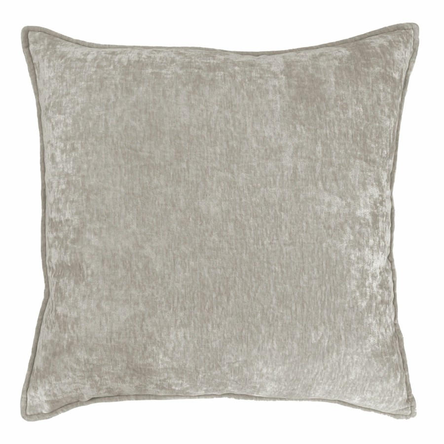 Pillows * | Cheap Online Tracey Boyd Grey Mini Flange Throw Pillow, 18