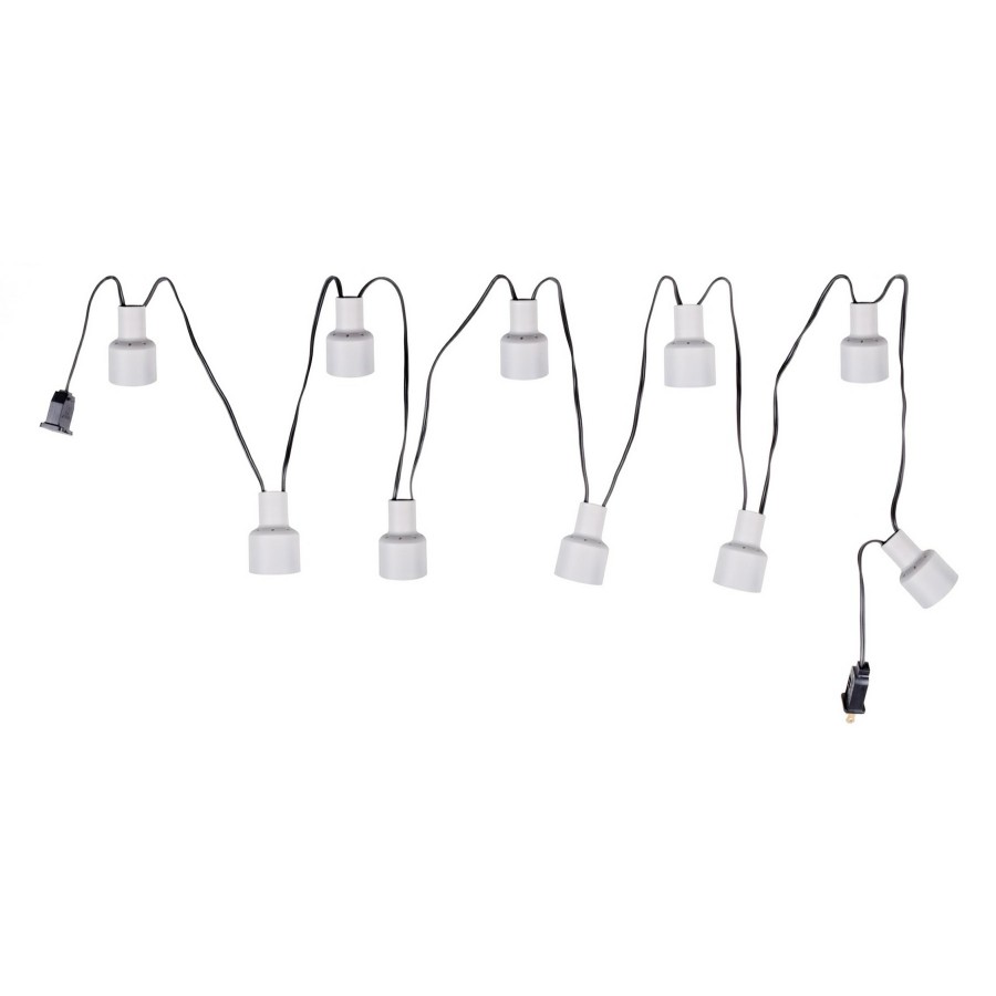 D Cor & Pillows * | Exclusive 10-Count Metal Pendant String Light Set, White