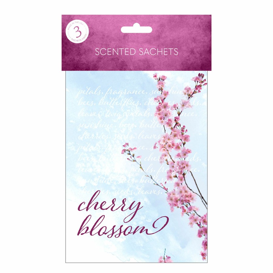 D Cor & Pillows * | Attractive Cherry Blossom 3-Pack Sachet