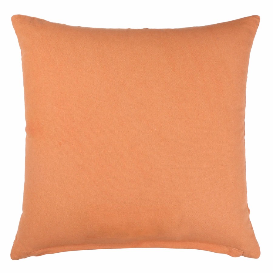 Pillows * | Attractive Grace Mitchell Orange Pleated Throw Pillow, 18