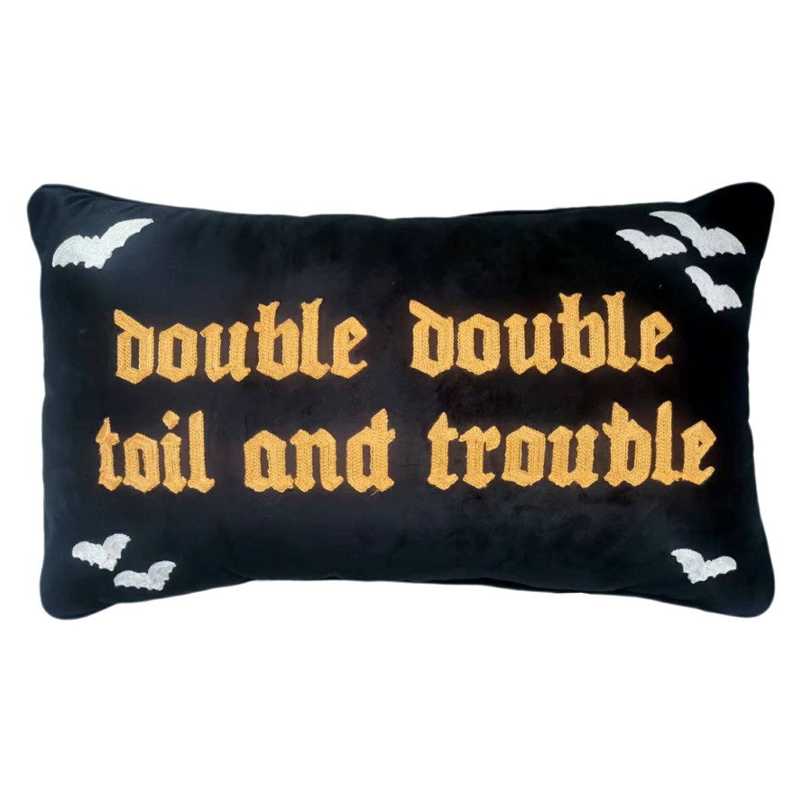 Pillows * | Clearance Sale Double Double Toil & Trouble Halloween Throw Pillow, 14 24