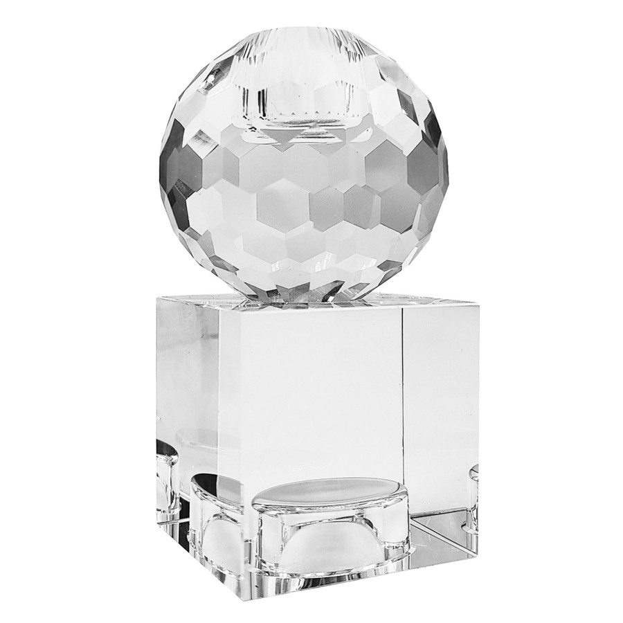 D Cor & Pillows * | Best Sellers Laila Ali Crystal Ball Taper Candle Holder, 5