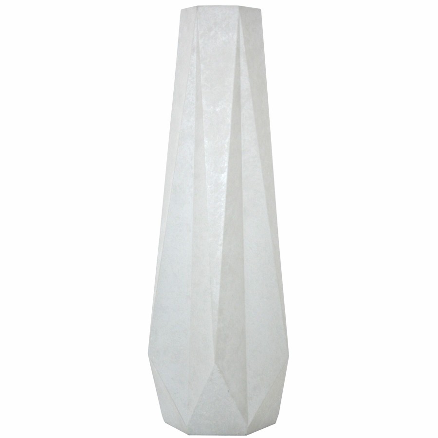 D Cor & Pillows * | Clearance Sale Grey Geo Floor Vase, 36