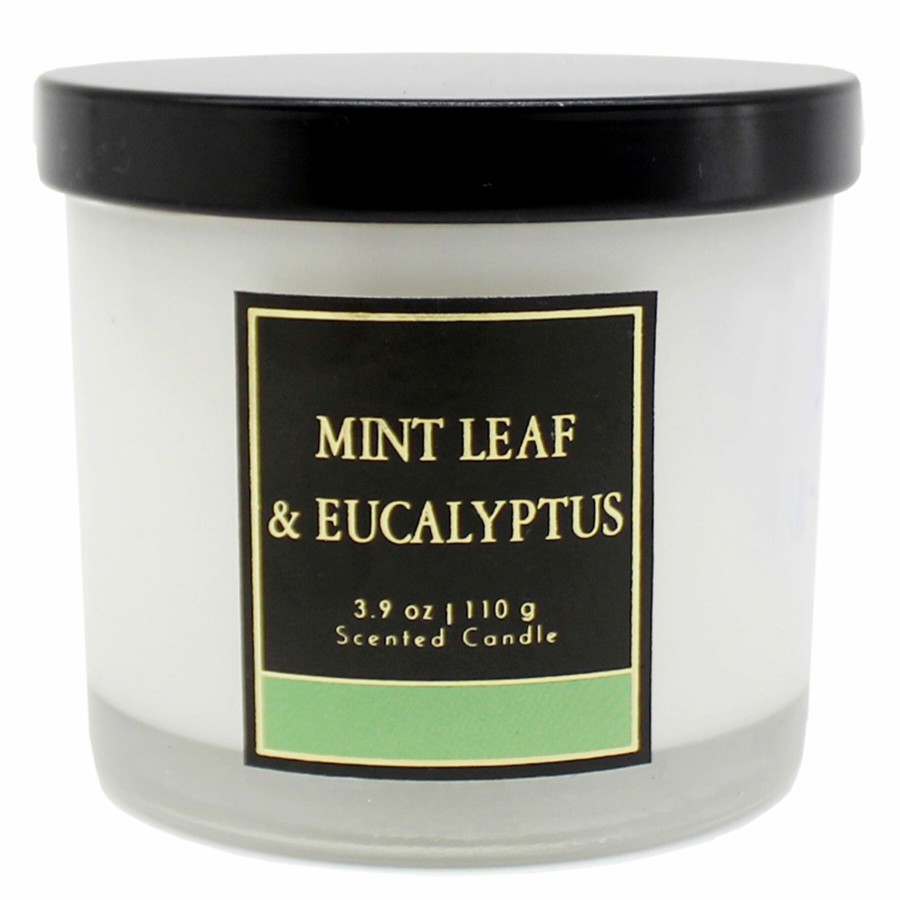 D Cor & Pillows * | Original Mint Eucalyptus Scented Jar Candle, 3.9Oz