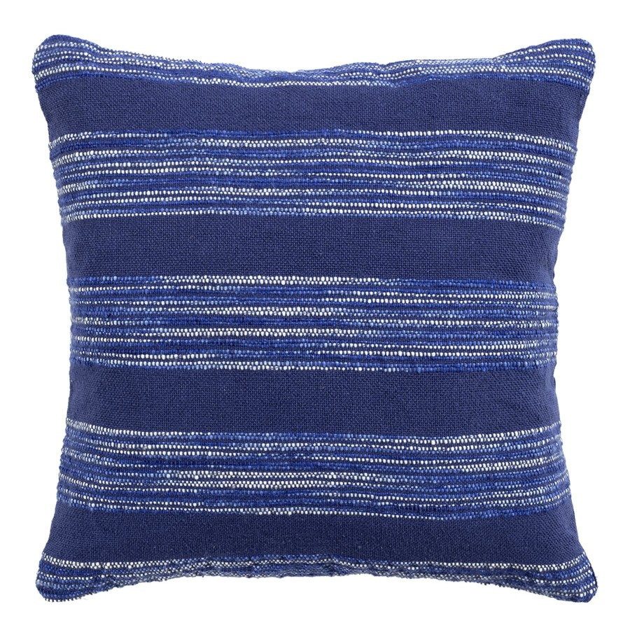 Pillows * | Flash Sale Tracey Boyd Abbey Navy Woven Throw Pillow, 18