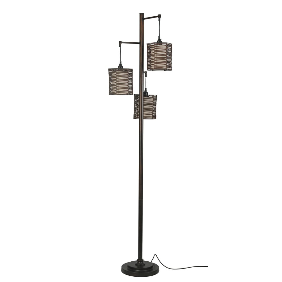 D Cor & Pillows * | Exclusive Design Bronze 3-Light Metal Floor Lamp, 71