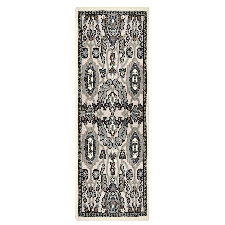 Rugs & Curtains * | Original Arrington Ivory & Grey Medallion Accent Rug, 20 55