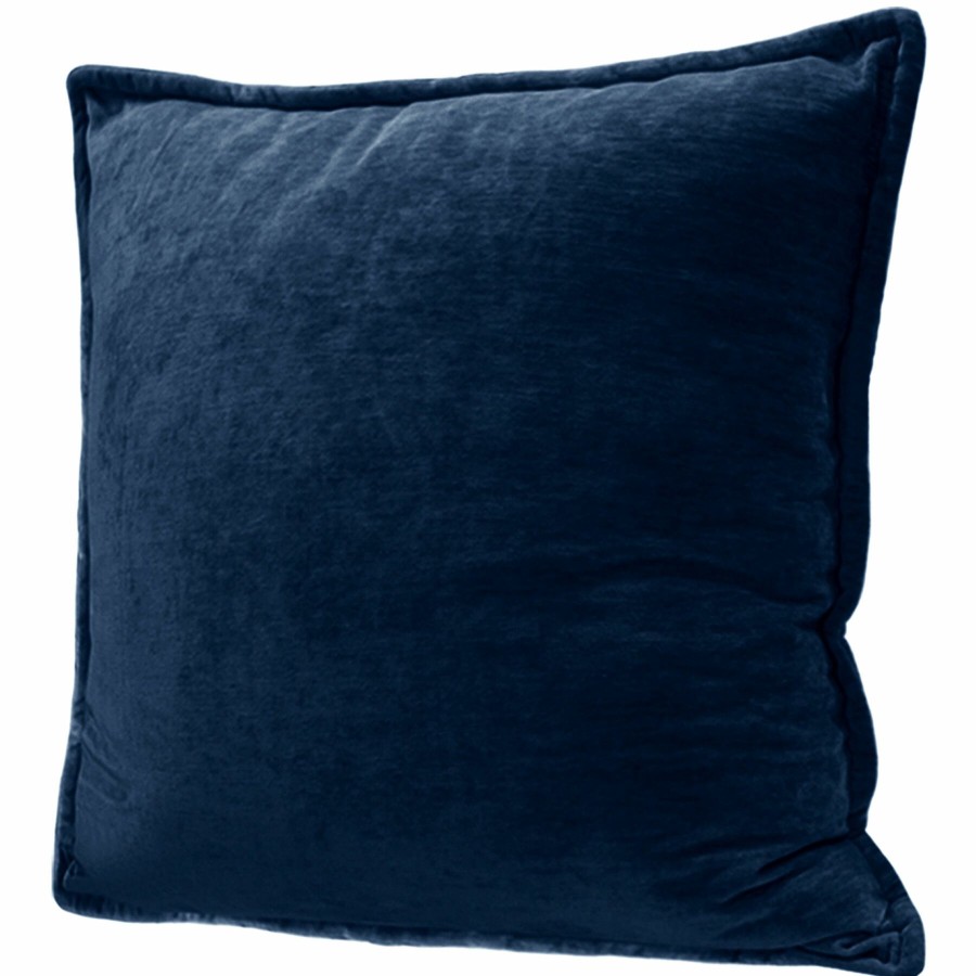 Pillows * | Original Maya Blue Chenille Velvet Throw Pillow, 24