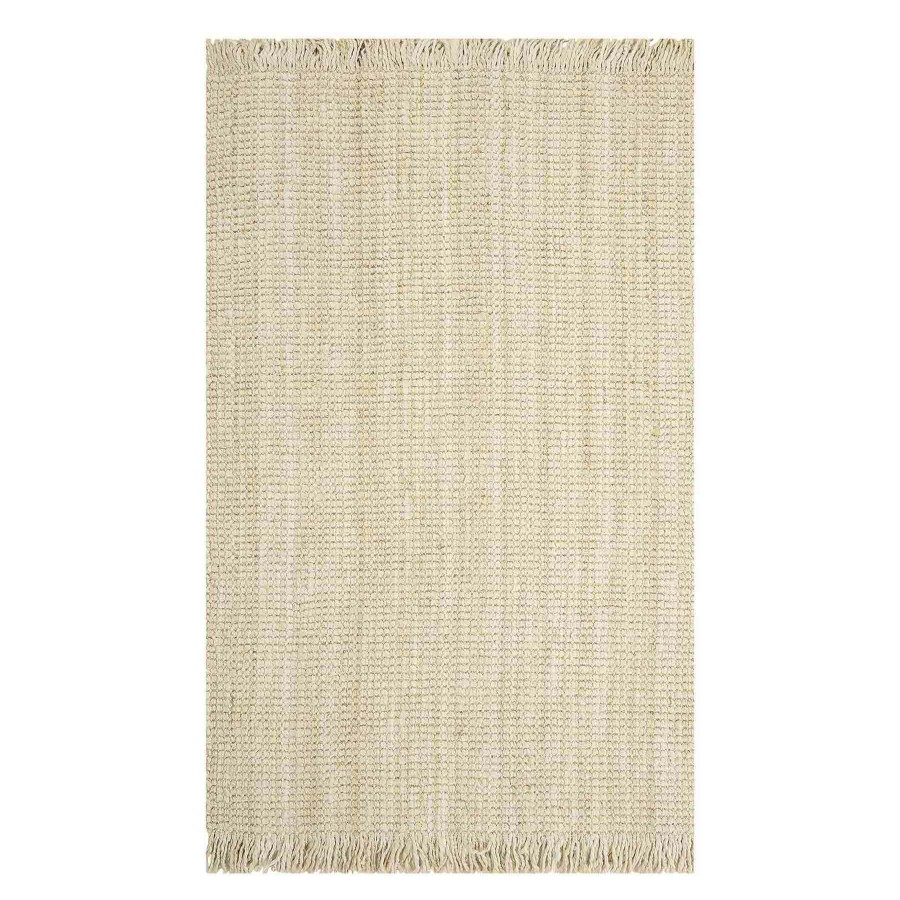 Rugs & Curtains * | Exquisite Gifts Fairfax Bleach Jute Accent Rug, 27 45